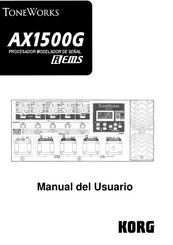 Korg ToneWorks AX1500G Manual Del Usuario