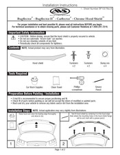 AVS Chrome Hood Shield Instrucciones De Instalación