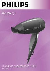 Philips beauty Optistyle supersilence 1600 HP4834/B Manual De Instrucciones