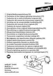 wolfcraft 3001000 Traducción Del Manual De Instrucciones Original