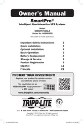 Tripp-Lite SmartPro SMART750XLA El Manual Del Propietario