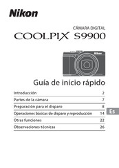 Nikon Coolpix S9900 Guia De Inicio Rapido