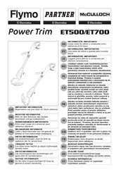 Electrolux Power Trim ET500 Manual De Instrucciones