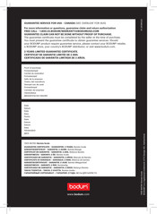 Bodum 11915 BISTRO Instrucciones De Uso