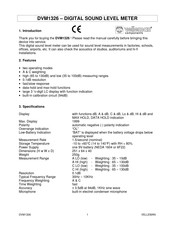 Velleman DVM1326 Manual De Instrucciones