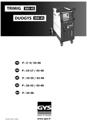 GYS DUOGYS 390-4S Manual De Instrucciones