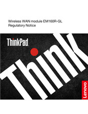 Lenovo ThinkPad EM160R-GL Manual De Instrucciones