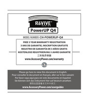 Accessory Power ReVIVE Serie Manual De Instrucciones