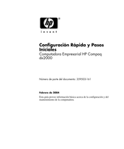 HP Compaq dx2000 Configuración Rápida Y Pasos Iniciales