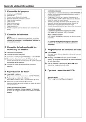 Philips HTS5500C/55 Guía De Utilización Rápida