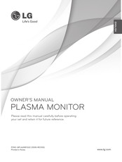 LG 60PJ101C-WA El Manual Del Propietario