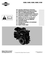 Briggs & Stratton 134200 Instrucciones De Mantenimiento & Operación