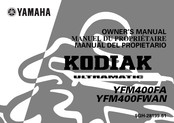 Yamaha KODIAK ULTRAMATIC Manual Del Propietário