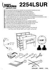 Parisot Meubles 2254LSUR Instrucciones De Montaje