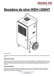 Aktobis WDH-1200HT Manual Del Usuario