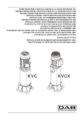 DAB KVC Instrucciones De Instalación Y Mantenimiento