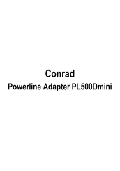 Conrad Powerline PL500Dmini Guia De Inicio Rapido