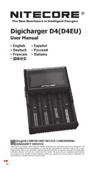 Nitecore D4EU Manual Del Usuario