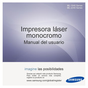 Samsung ML-2240 Serie Manual Del Usuario