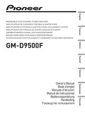 Pioneer GM-D9500F Manual De Instrucciones