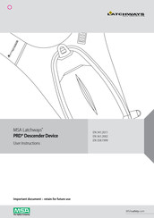 MSA Latchways PRD R20 Instrucciones De Usuario