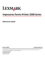 Lexmark Forms Printer 2590 Referencia Rápida