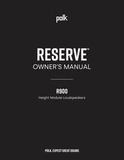 Polk RESERVE R900 Manual Del Propietário