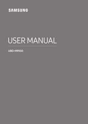 Samsung UBD-M9500 Manual Del Usuario