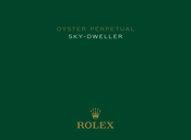 ROLEX OYSTER PERPETUAL SKY-DWELLER Manual Del Usuario