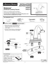 American Standard Delancey 7052214 Instrucciones De Instalación