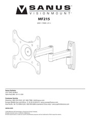 Sanus VisionMount 6901-170085 Manual De Instrucciones