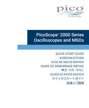 pico Technology PicoScope 2000 Serie Guia De Inicio Rapido