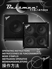 Fender BASSMAN 115 Instrucciones De Funcionamiento