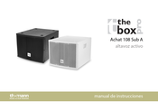 thomann The box pro Achat 108 Sub A Manual De Instrucciones