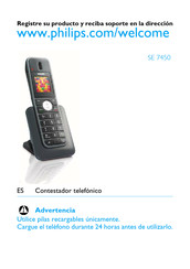 Philips SE7450B/37 Manual De Instrucciones