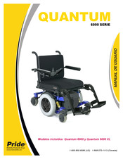 Pride Mobility Products Quantum 6000 XL Manual De Usuario