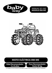 Baby way BW-ME Manual De Uso