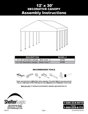 ShelterLogic 25768 Instrucciones De Ensamble