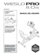 Weslo PRO II.0X WLEX31810 Manual De Instrucciones