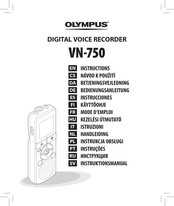 Olympus VN-750 Instrucciones