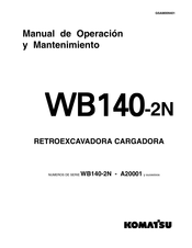 Komatsu WB140-2N Serie Manual De Operación Y Mantenimiento