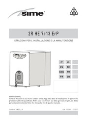 Sime SIME MACK 7 Instrucciones De Instalación Y Mantenimiento