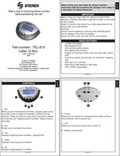 Steren TEL-810 Manual Del Usuario