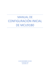 Dahua MCU91B0 Manual De Configuración Inicial