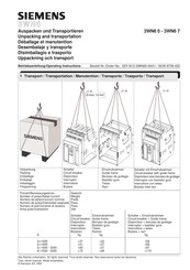 Siemens 3WN6 Desembalaje Y Transporte