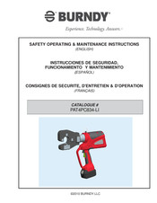 Burndy PAT4PC834-LI Instrucciones De Seguridad, Funcionamiento Y Mantenimiento