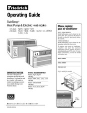 Friedrich Twintemp EL25 Guía De Operación