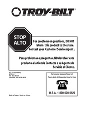 Troy-Bilt TB25BP Manual Del Operador