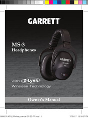 Carrett Z-Lymk MS-3 El Manual Del Propietario