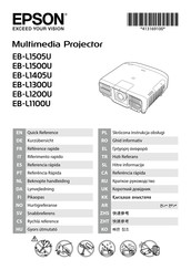 Epson EB-L1100U Referencia Rápida